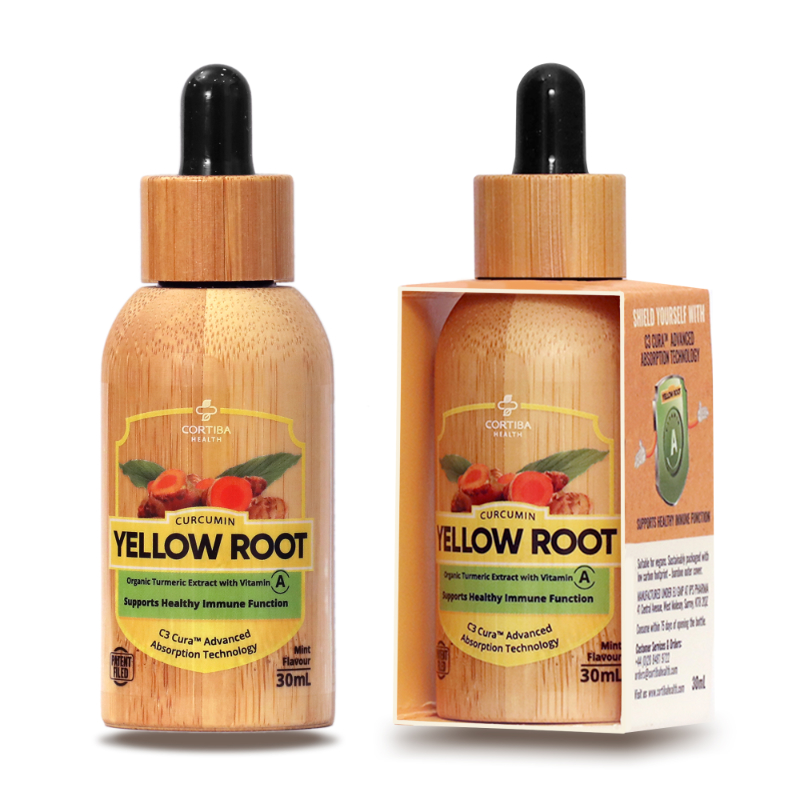 Yellow Root A Bottle - Liquid turmeric curcumin fortified with A